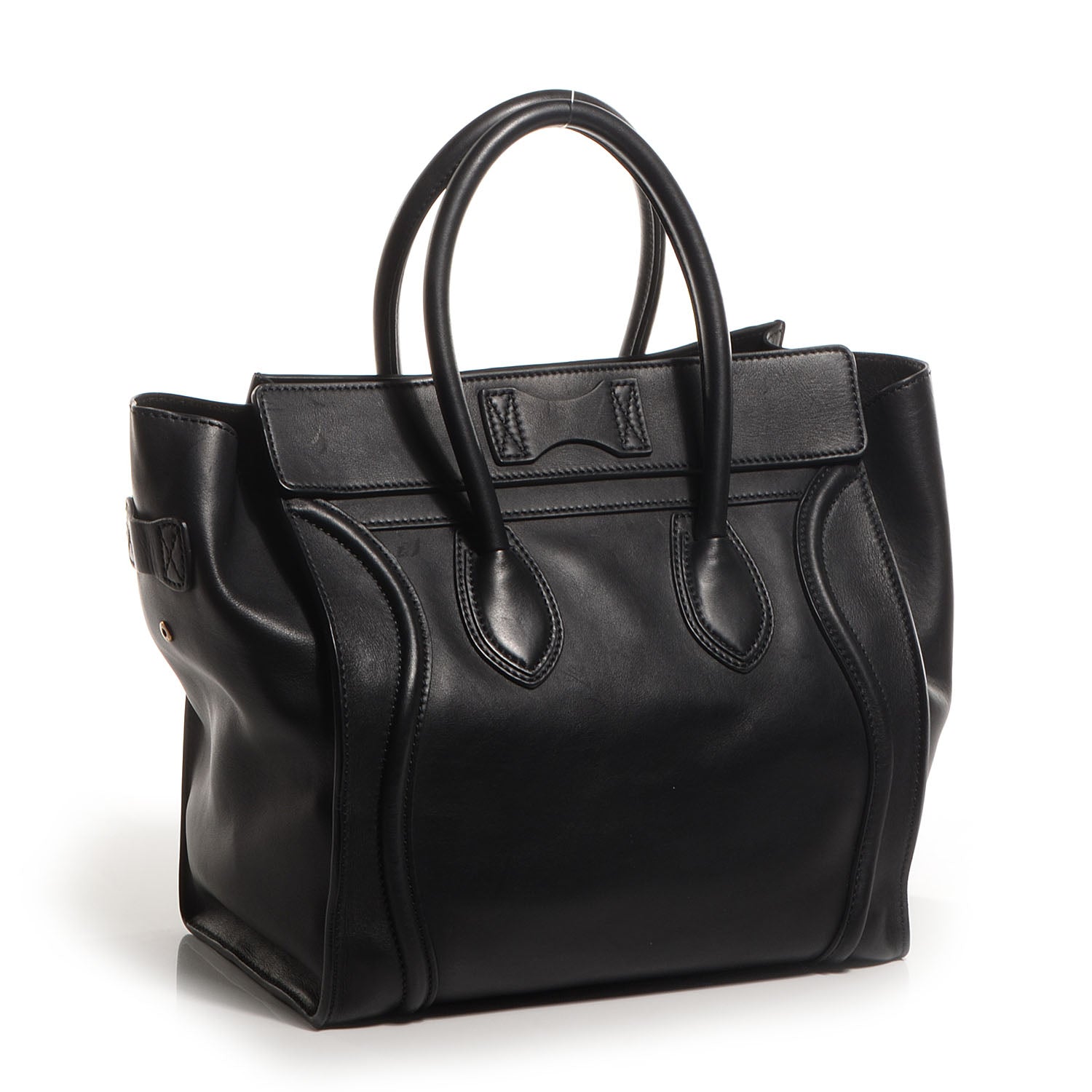 Celine Smooth Calfskin Mini Luggage Black 2 of 8