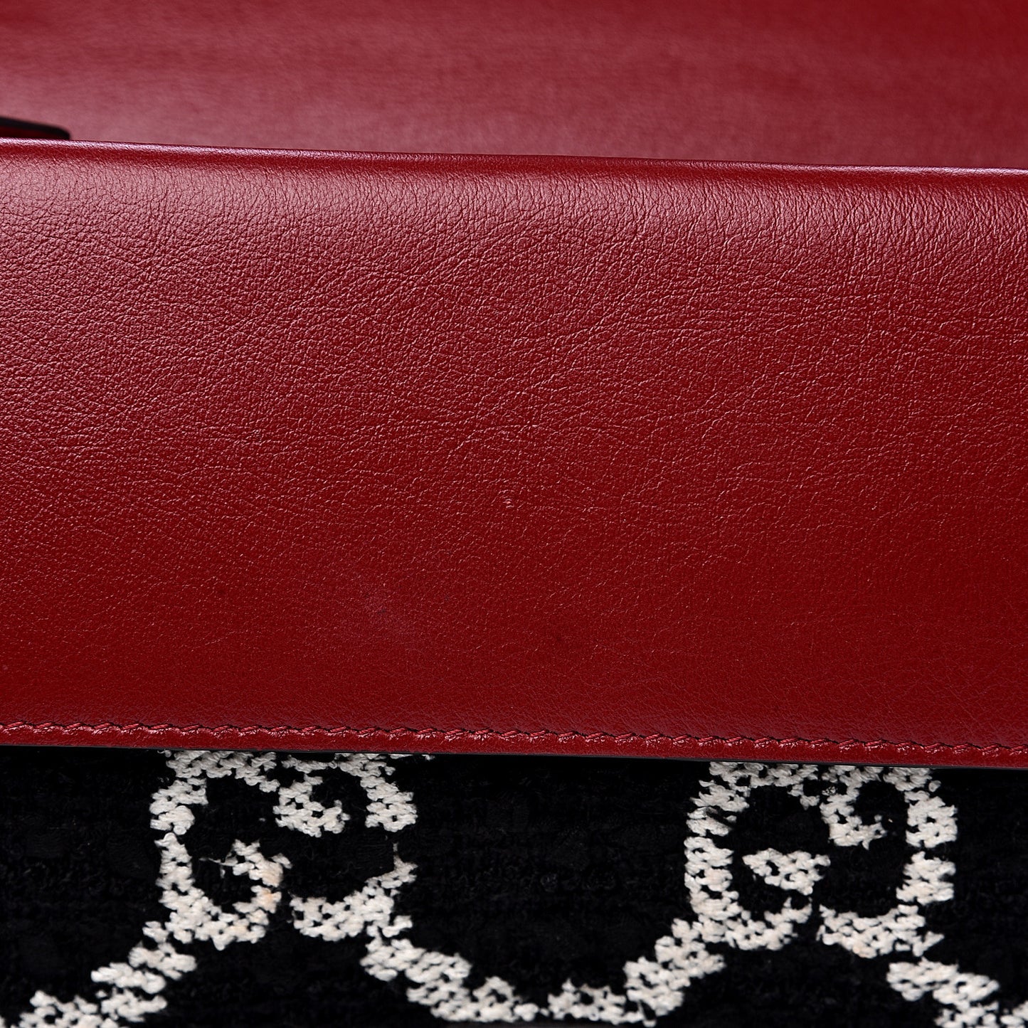 Tweed GG Monogram Small Dionysus Shoulder Bag Black White Romantic Cherry