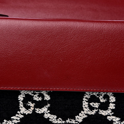 Gucci Tweed GG Monogram Small Dionysus Shoulder Bag Black White Romantic Cherry 11 of 12
