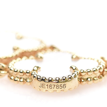 Van Cleef & Arpels 18K Yellow Gold Mother of Pearl 5 Motifs Vintage Alhambra Bracelet 5 of 6