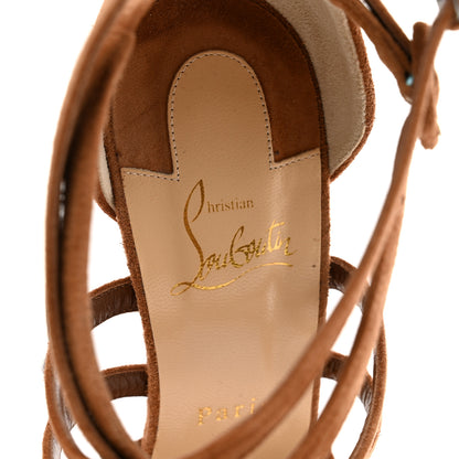 Christian Louboutin Veau Velours Perforated Victorilla 100 Pumps 40 Biscotto 7 of 8