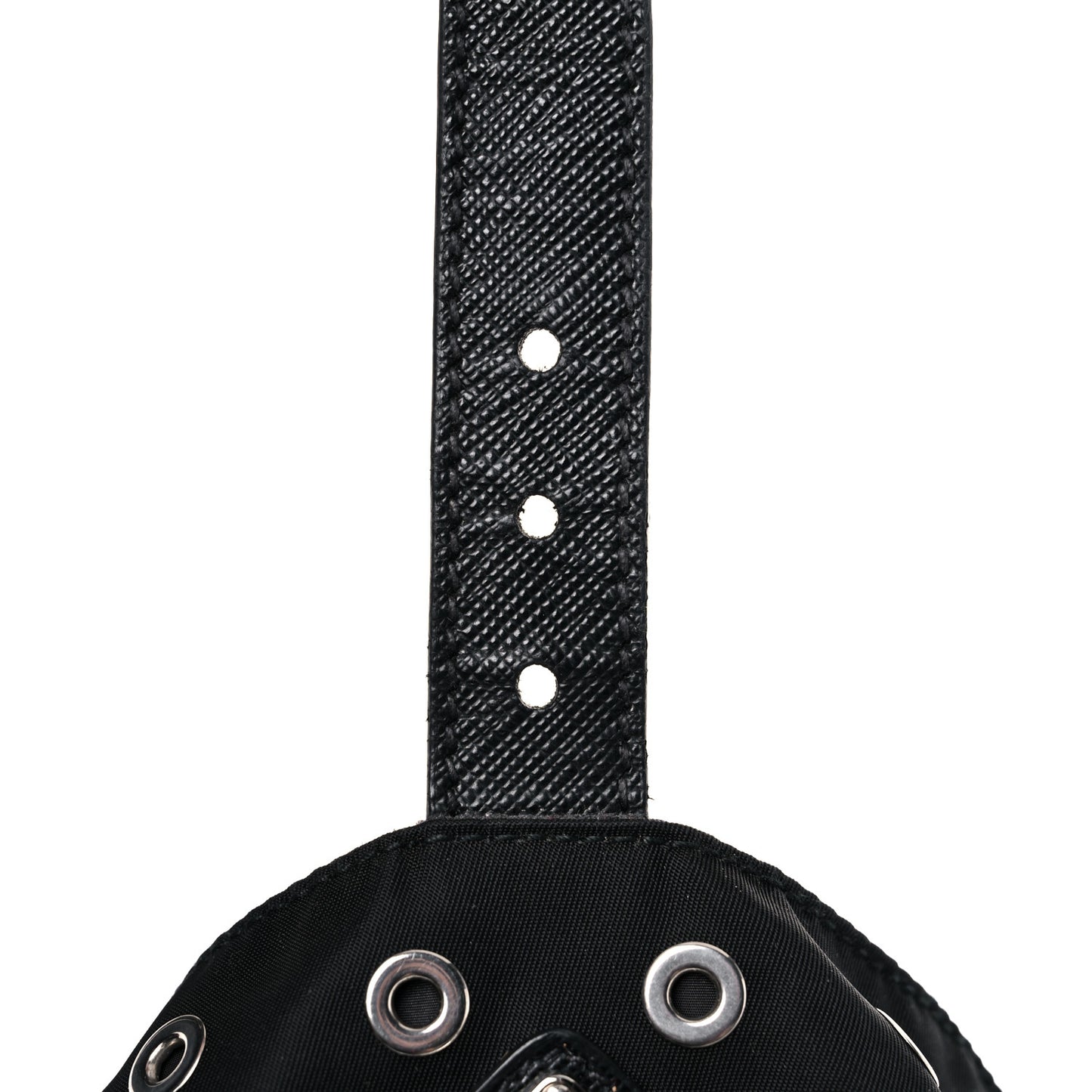 Tessuto Nylon Grommet Backpack Black