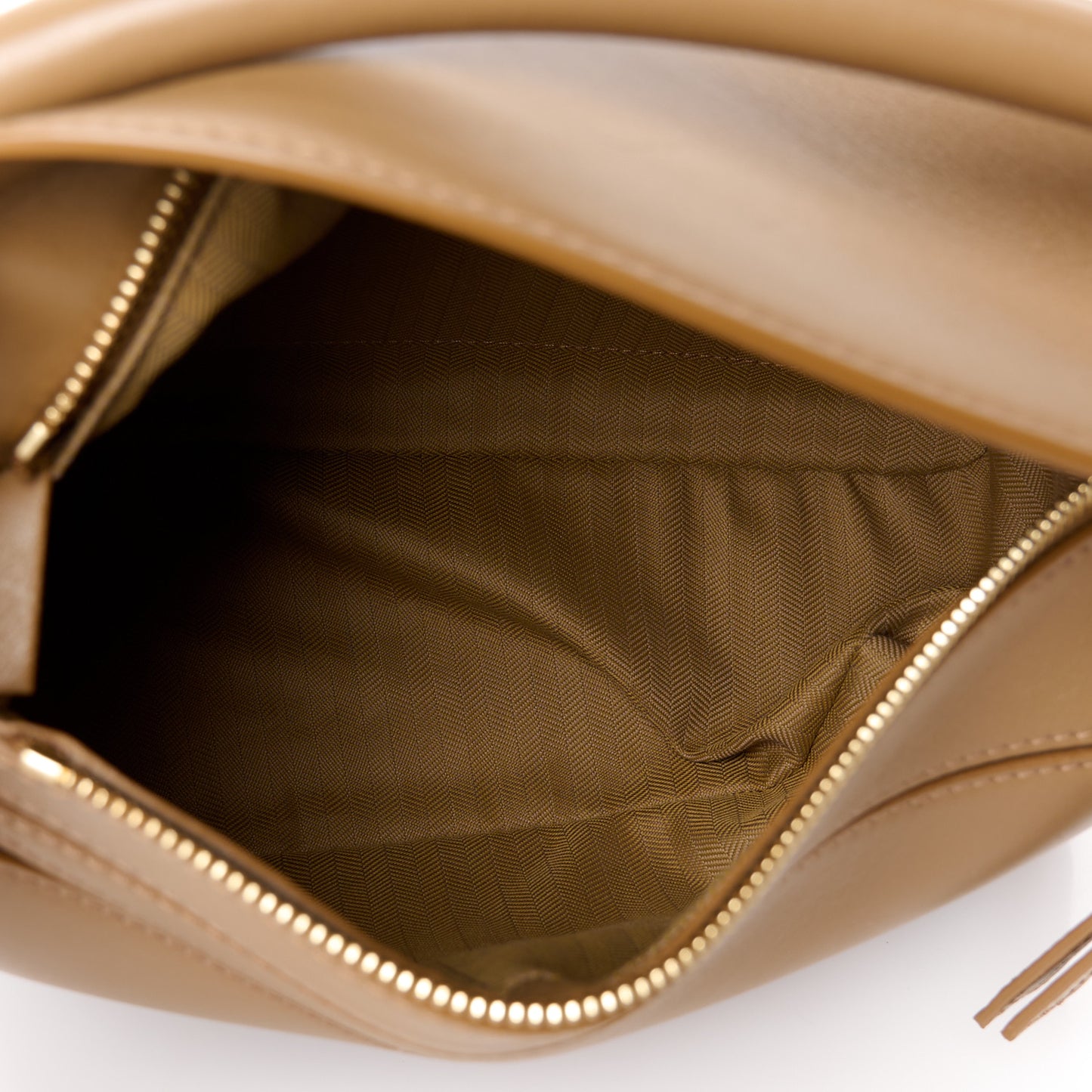 Satin Calfskin Small Puzzle Bag Oak