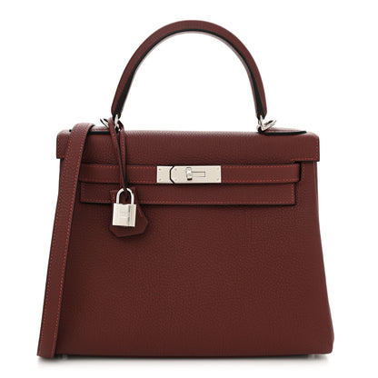 Hermes Togo Kelly Retourne 28 Rouge H 1 of 11