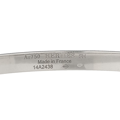 Hermes 18K White Gold Diamond PM Kelly Bracelet ST 3 of 3