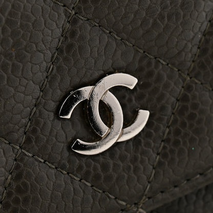 Chanel Caviar Quilted Wallet On Chain WOC Dark Grey 13 of 13