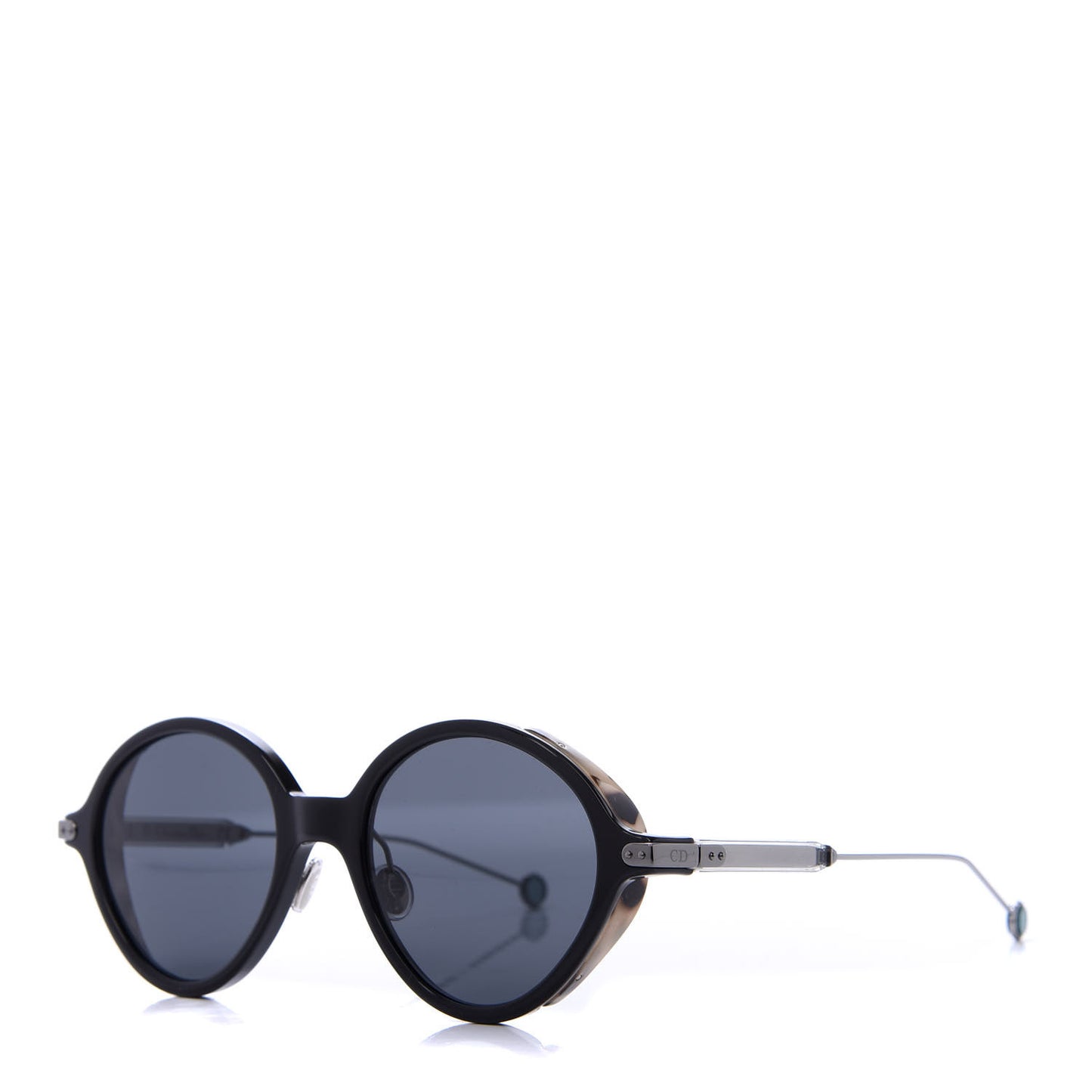 Acetate Umbrage Round Sunglasses Tortoise Black