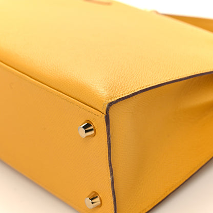 Hermes Epsom Kelly Sellier 25 Jaune Ambre 11 of 13