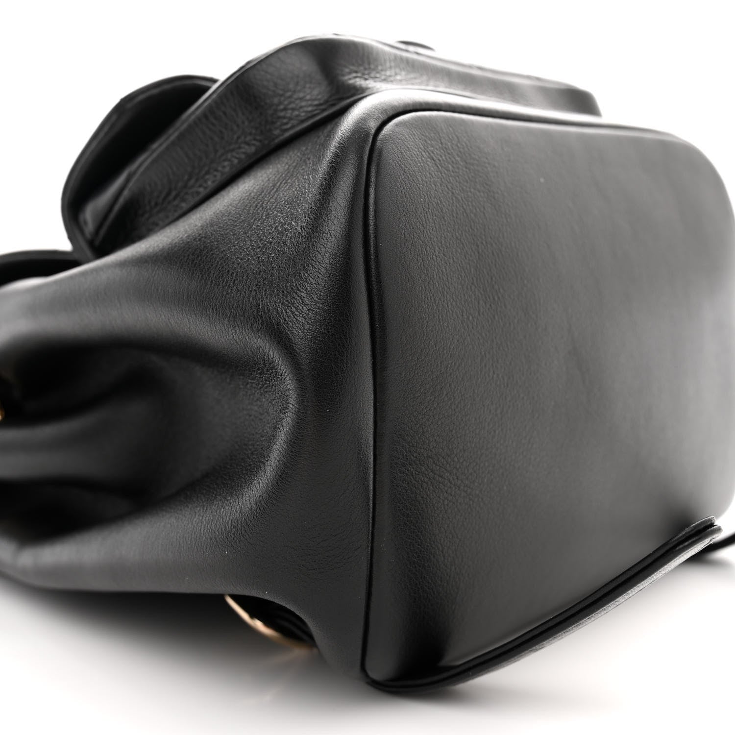 Chanel Lambskin Quilted Large Duma Drawstring Backpack Black 9 of 10