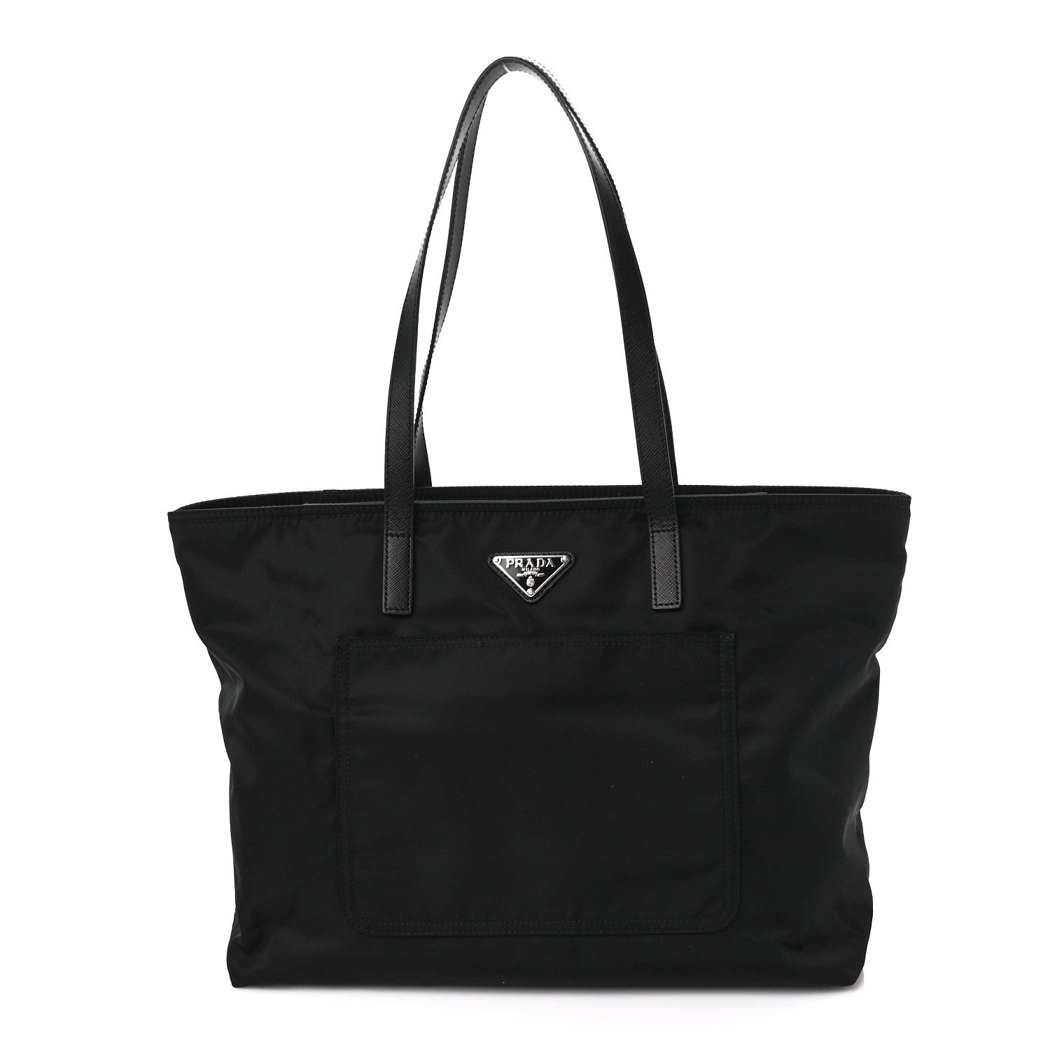 Prada Tessuto Nylon Saffiano Tote Black 1 of 11