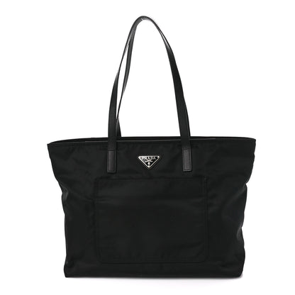 Prada Tessuto Nylon Saffiano Tote Black 1 of 11