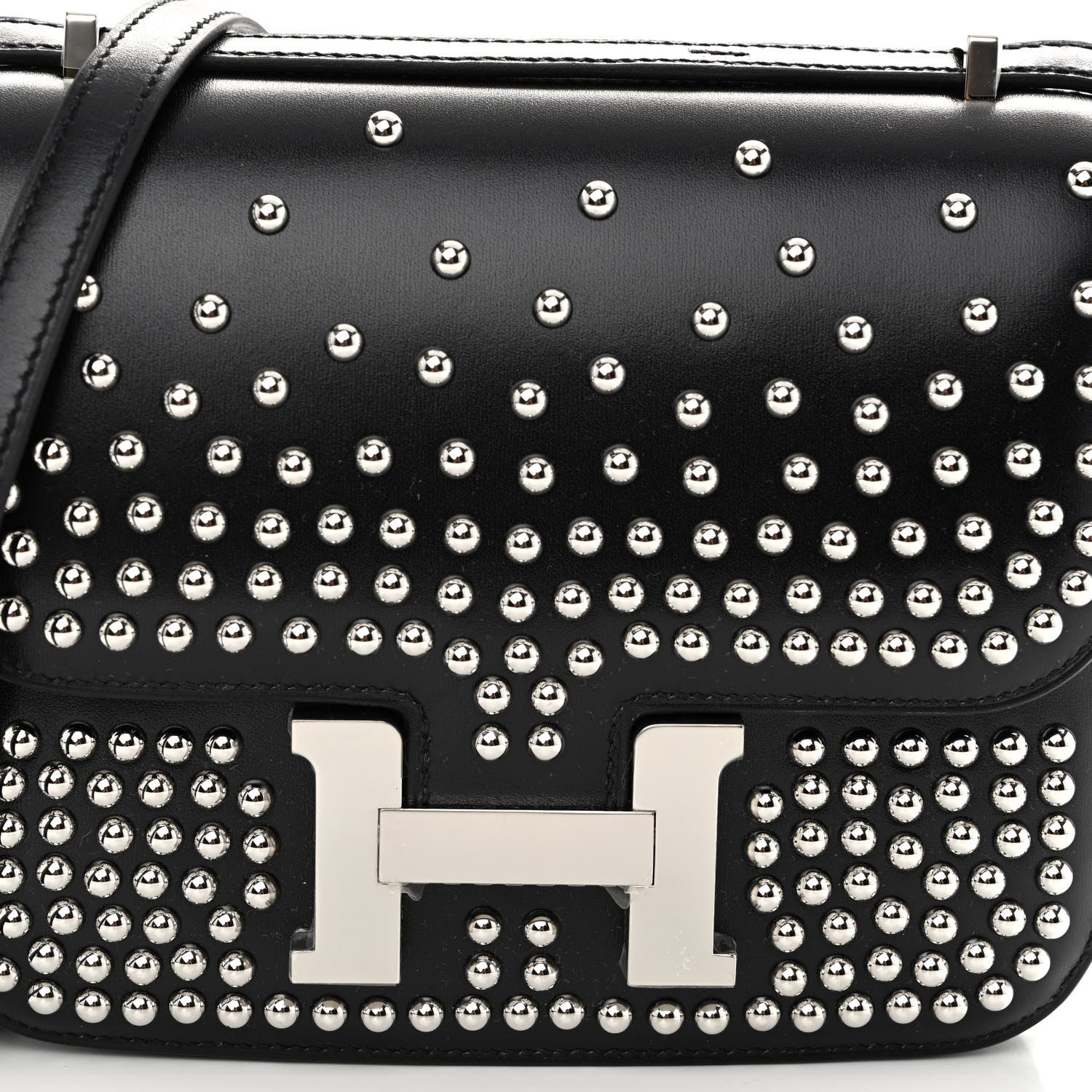 Hermes Box Studded Clouté Constance 18 Black 9 of 12