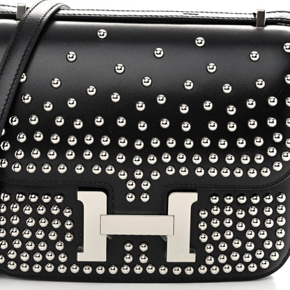 Hermes Box Studded Clouté Constance 18 Black 9 of 12