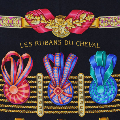 Hermes Silk Les Rubans Du Cheval Scarf 90 5 of 7