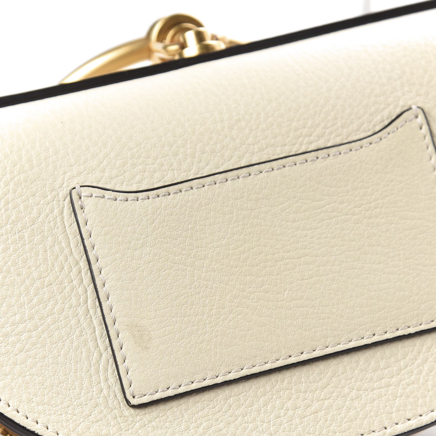Calfskin Small Nile Bracelet Minaudiere Bag Off White