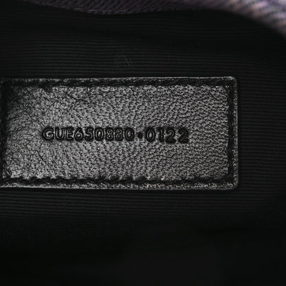 Saint Laurent Denim Quilted Loulou Puffer Monogram Pouch Clutch Bleached Lilac 8 of 11