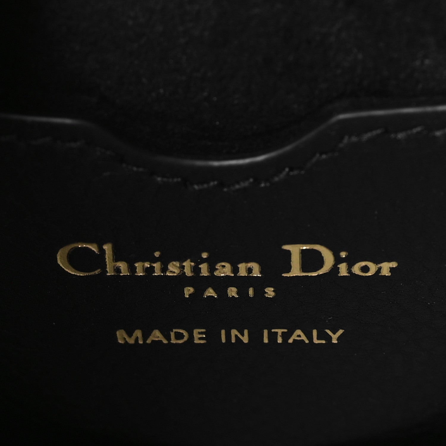 Christian Dior Grained Calfskin Medium Whipstitched Bobby Bag Black 6 of 9