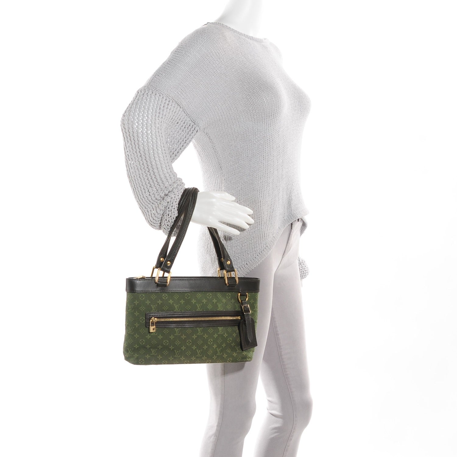 Louis Vuitton Mini Monogram Lucille PM Kaki 2 of 7