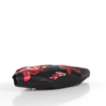 Alexander McQueen Silk Floral Print De Manta Clutch Midnight Blue 4 of 7