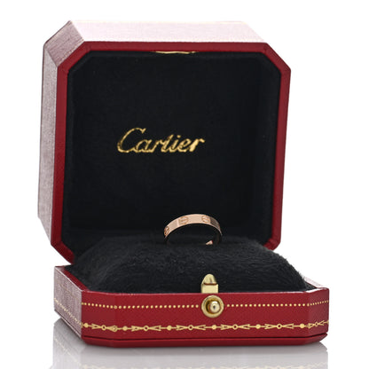 Cartier 18K Pink Gold 3.5mm LOVE Wedding Band Ring 49 4.75 3 of 5
