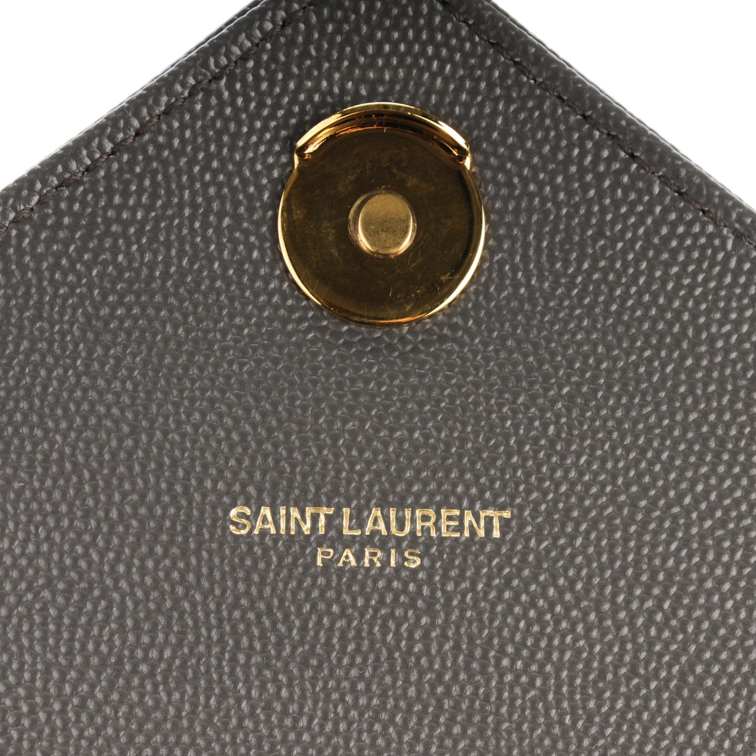 Saint Laurent Grain De Poudre Matelasse Chevron Large Monogram Satchel Earth 6 of 8