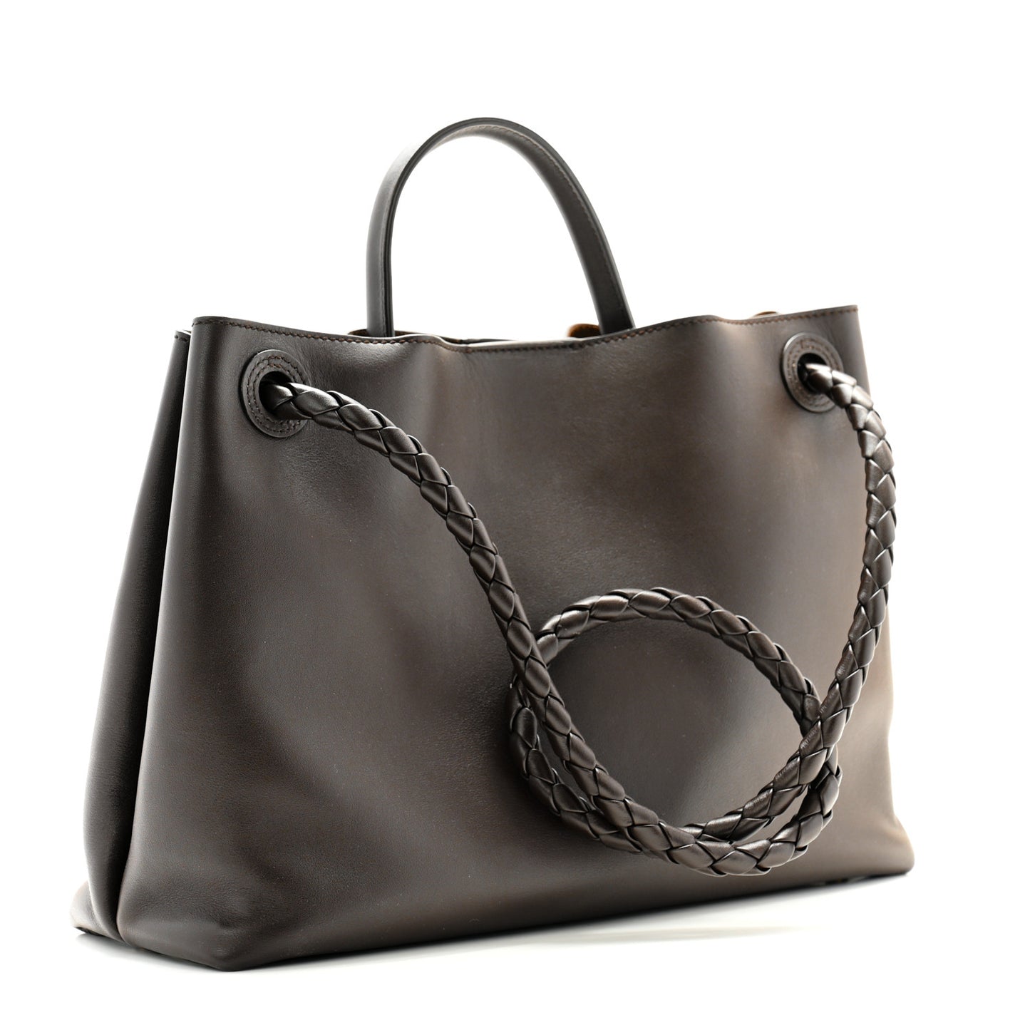 Silky Calfskin Medium Andiamo Shoulder Bag Fondant