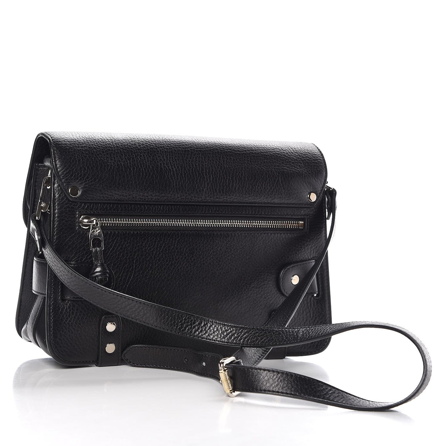 Calfskin PS11 Classic Shoulder Bag Black