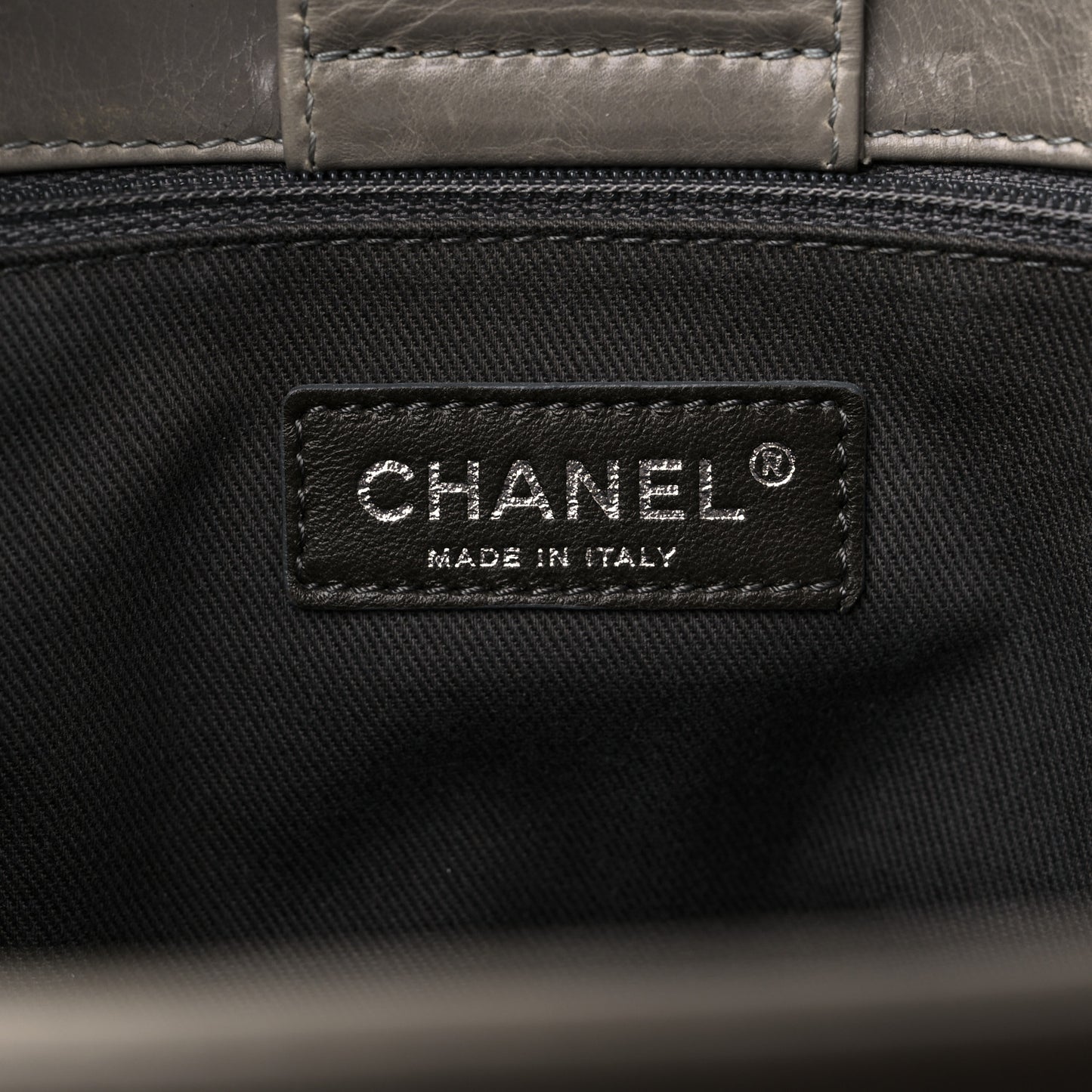 Glazed Calfskin Small New Portobello Grey