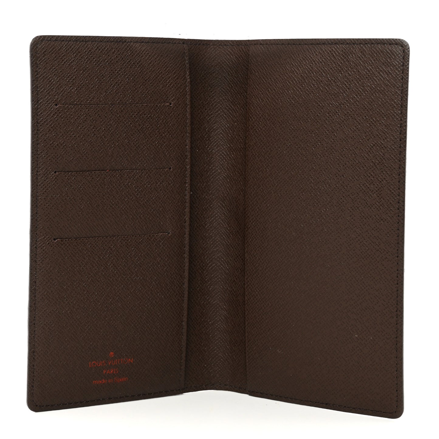 Damier Ebene Checkbook Cover Wallet