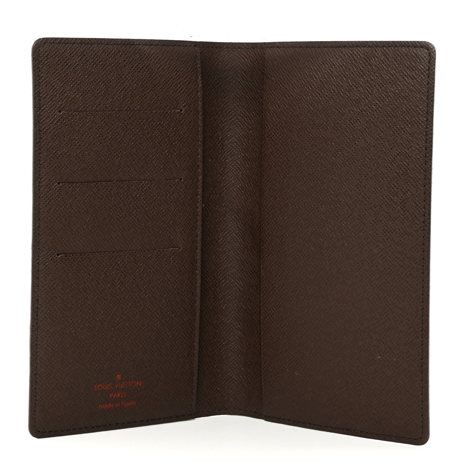 Louis Vuitton Damier Ebene Checkbook Cover Wallet 6 of 7