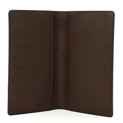 Louis Vuitton Damier Ebene Checkbook Cover Wallet 6 of 7