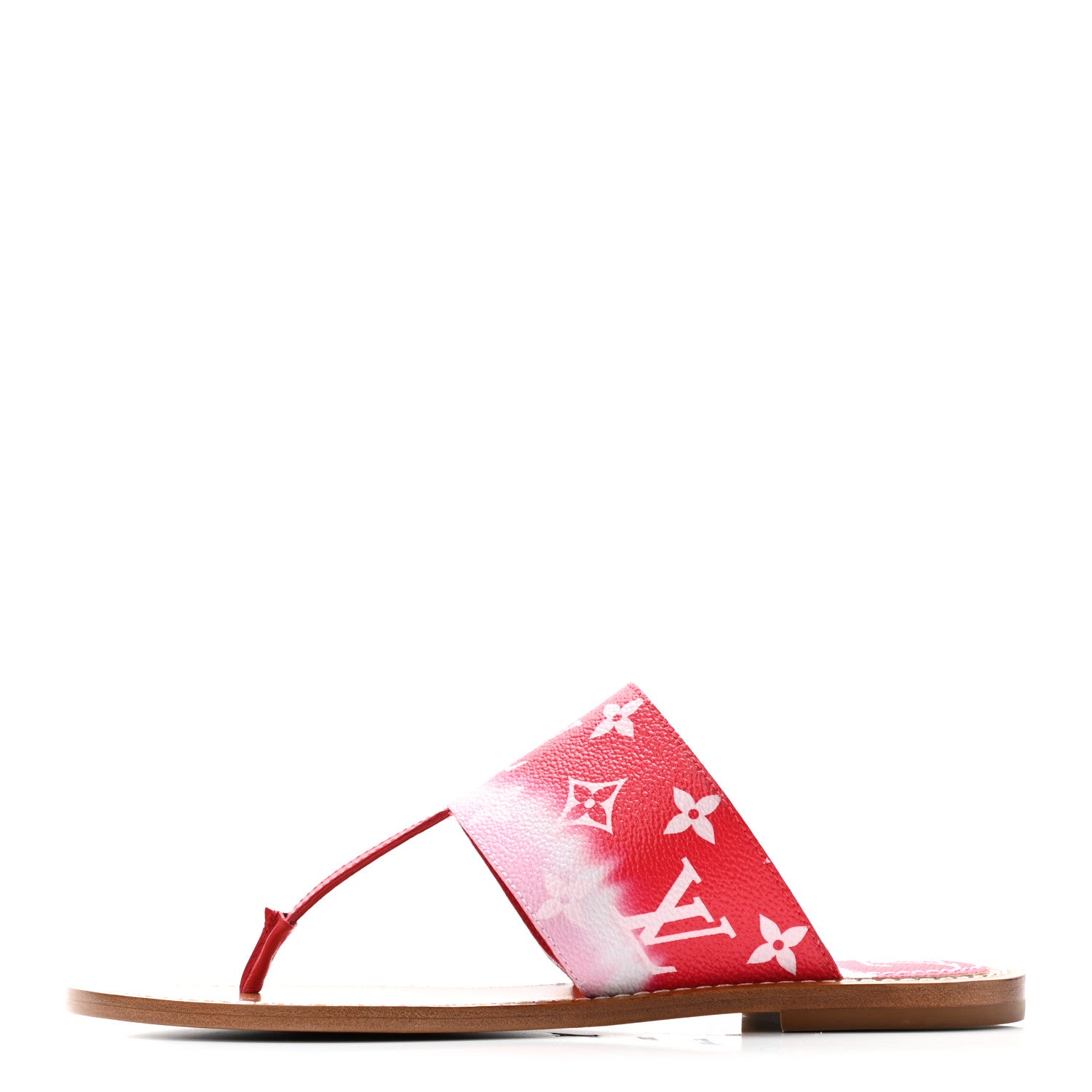 Louis Vuitton Monogram Escale Palma Sandals 38.5 Rouge 1 of 9
