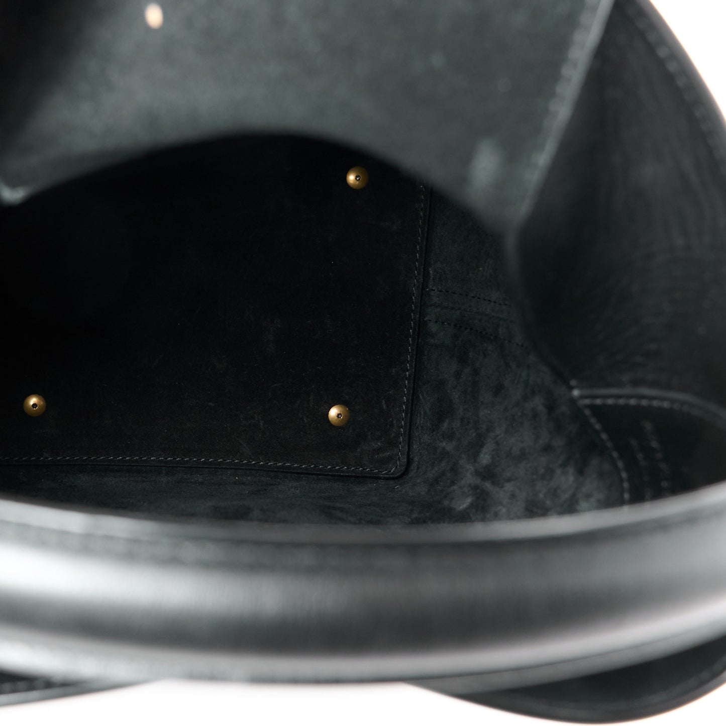 Shiny Calfskin Le 37 Mini Bucket Bag Black