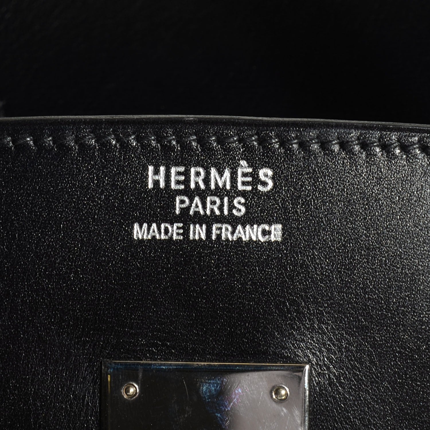 Hermes Veau Box Birkin 35 Black 10 of 28