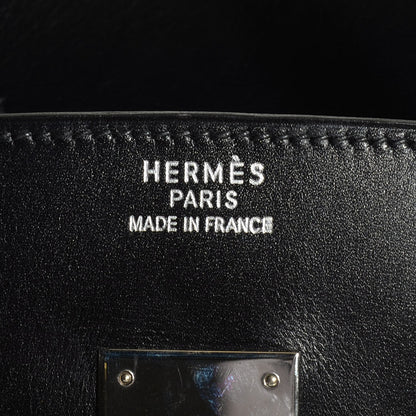 Hermes Veau Box Birkin 35 Black 10 of 28