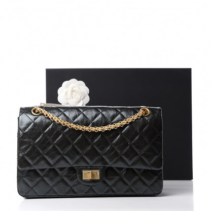 Chanel Glittered Aged Calfskin Quilted 2.55 Reissue 226 Flap Black 11 of 11