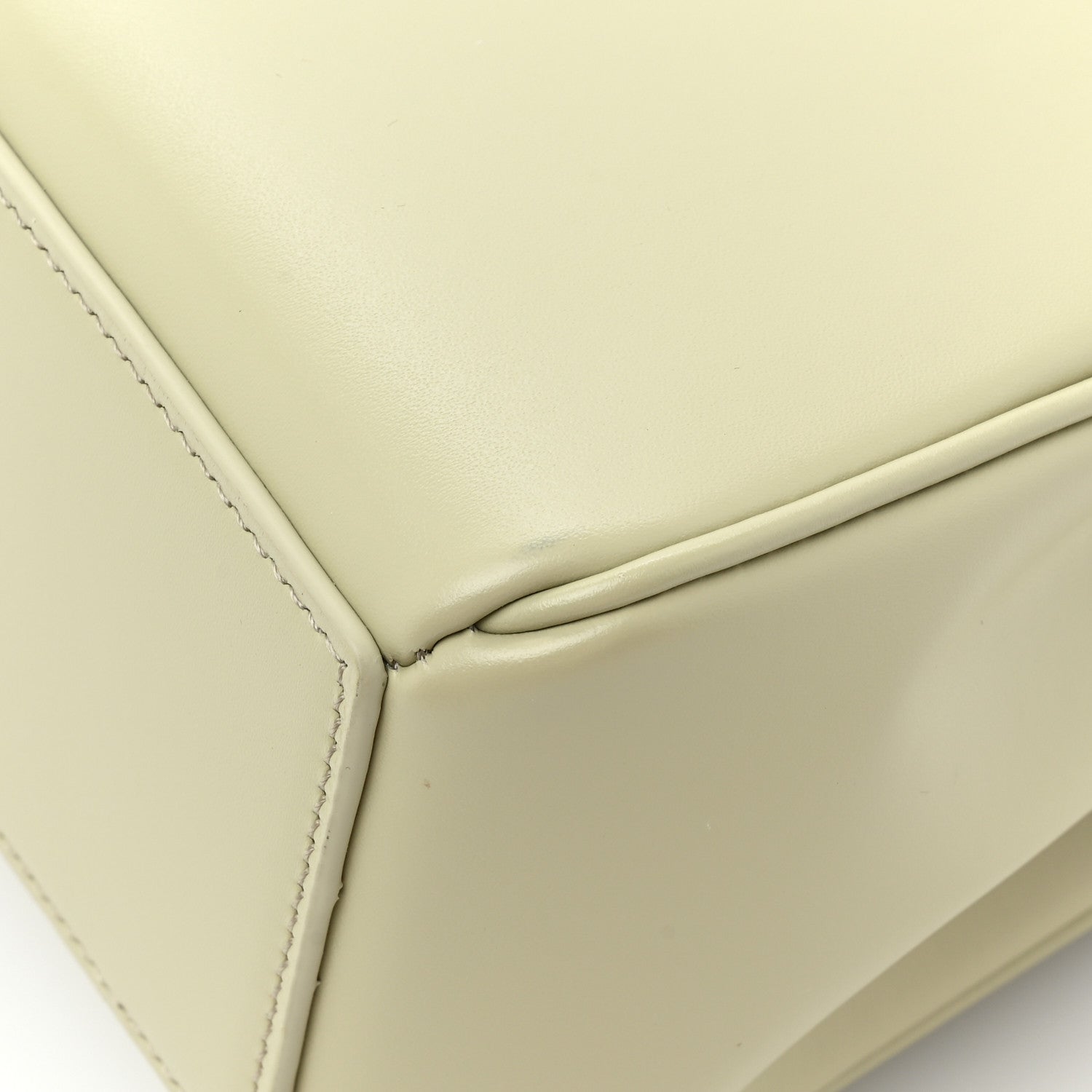 Celine Satinated Calfskin Mini 16 Top Handle Bag Almond Green 15 of 15