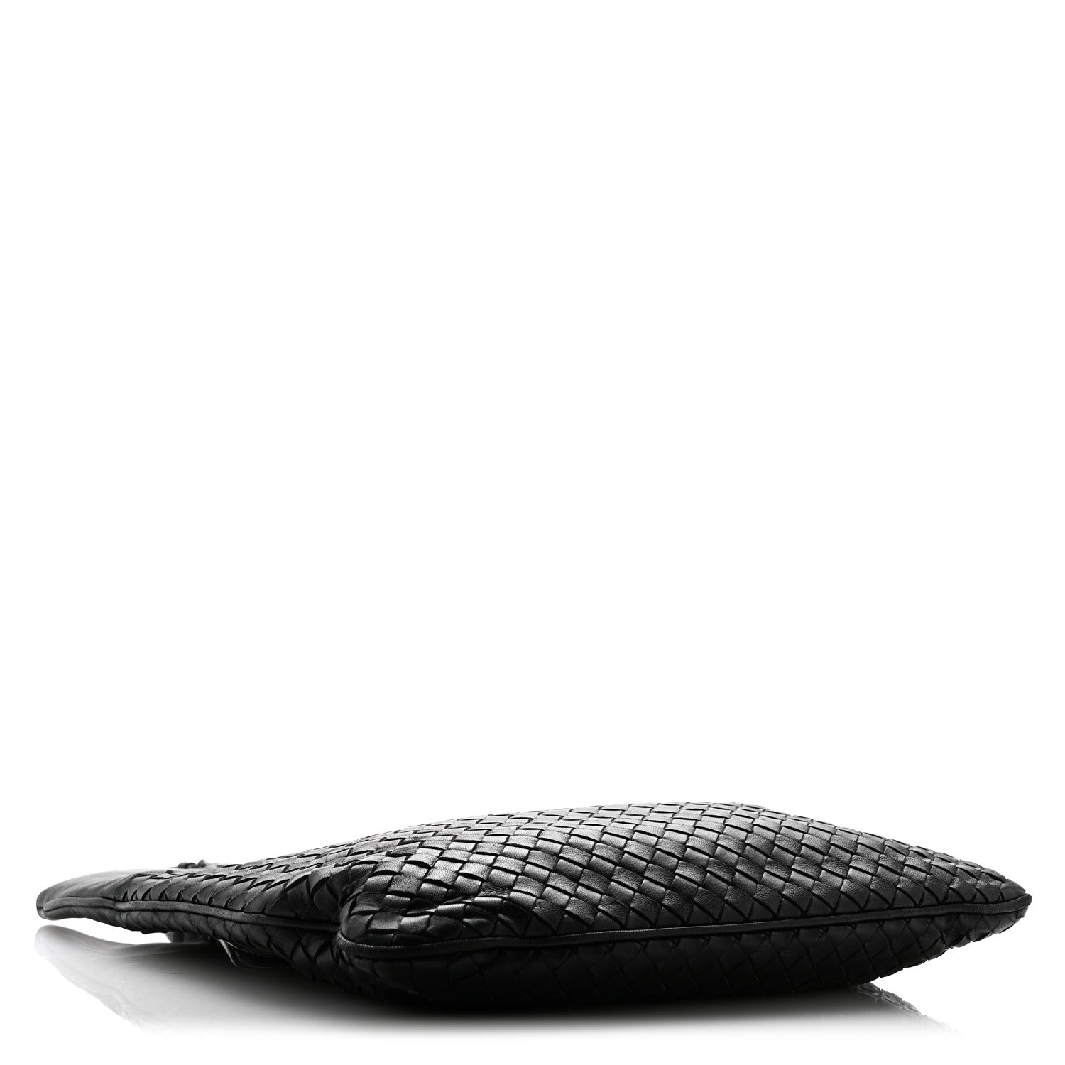 Bottega Veneta Nappa Intrecciato Flat Shoulder Bag Black 4 of 15
