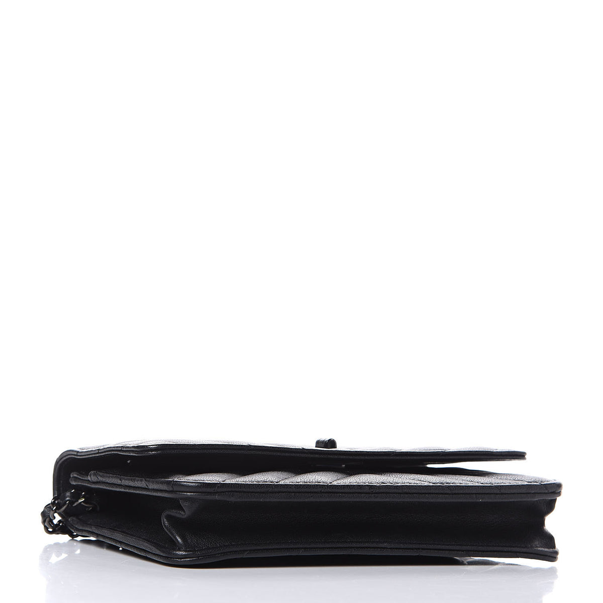 Sheepskin Chevron Reissue Wallet On Chain WOC So Black