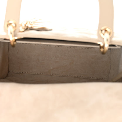 Christian Dior Lambskin Cannage Medium Lady Dior Sand 5 of 10