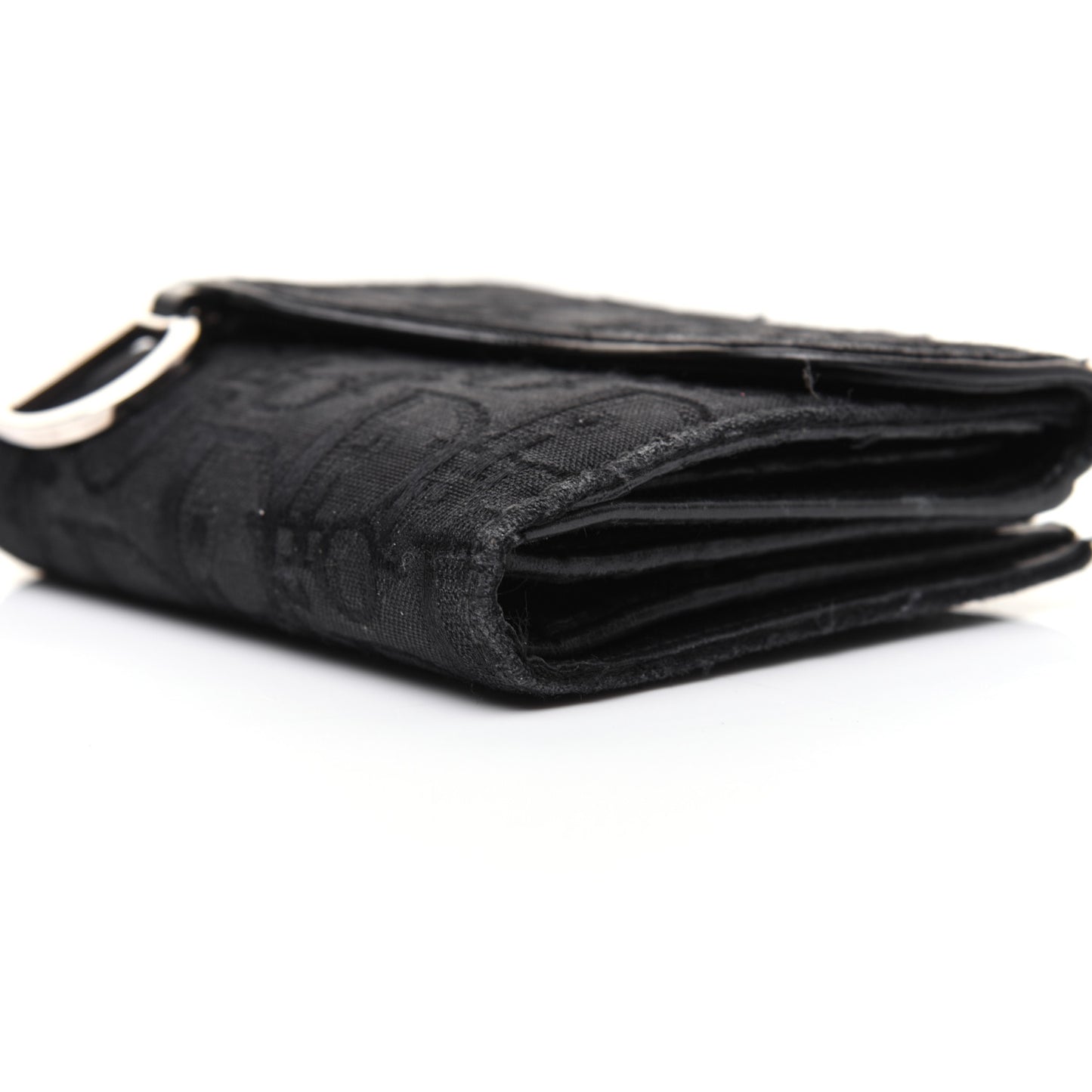 Monogram Compact Saddle Wallet Black