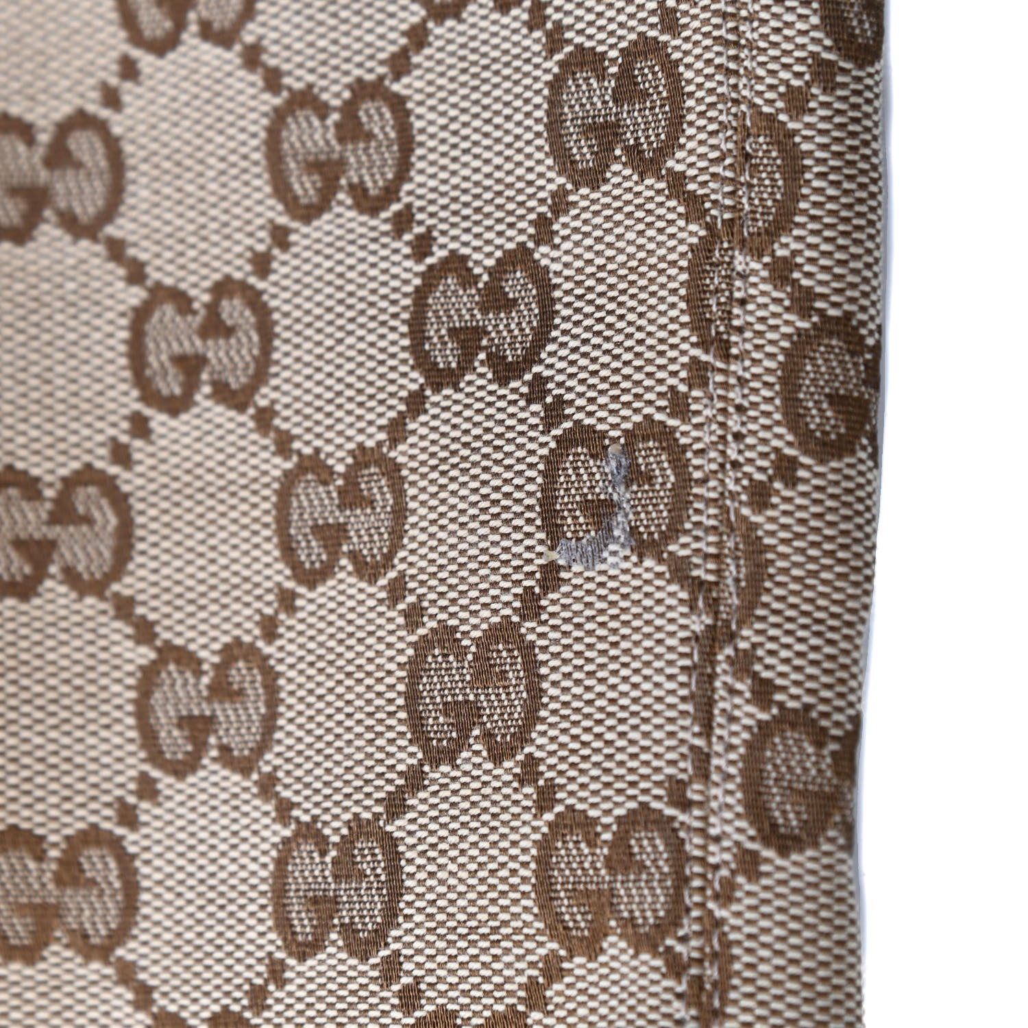 Gucci Monogram Over the Knee Boots 35 Beige Ebony 13 of 14