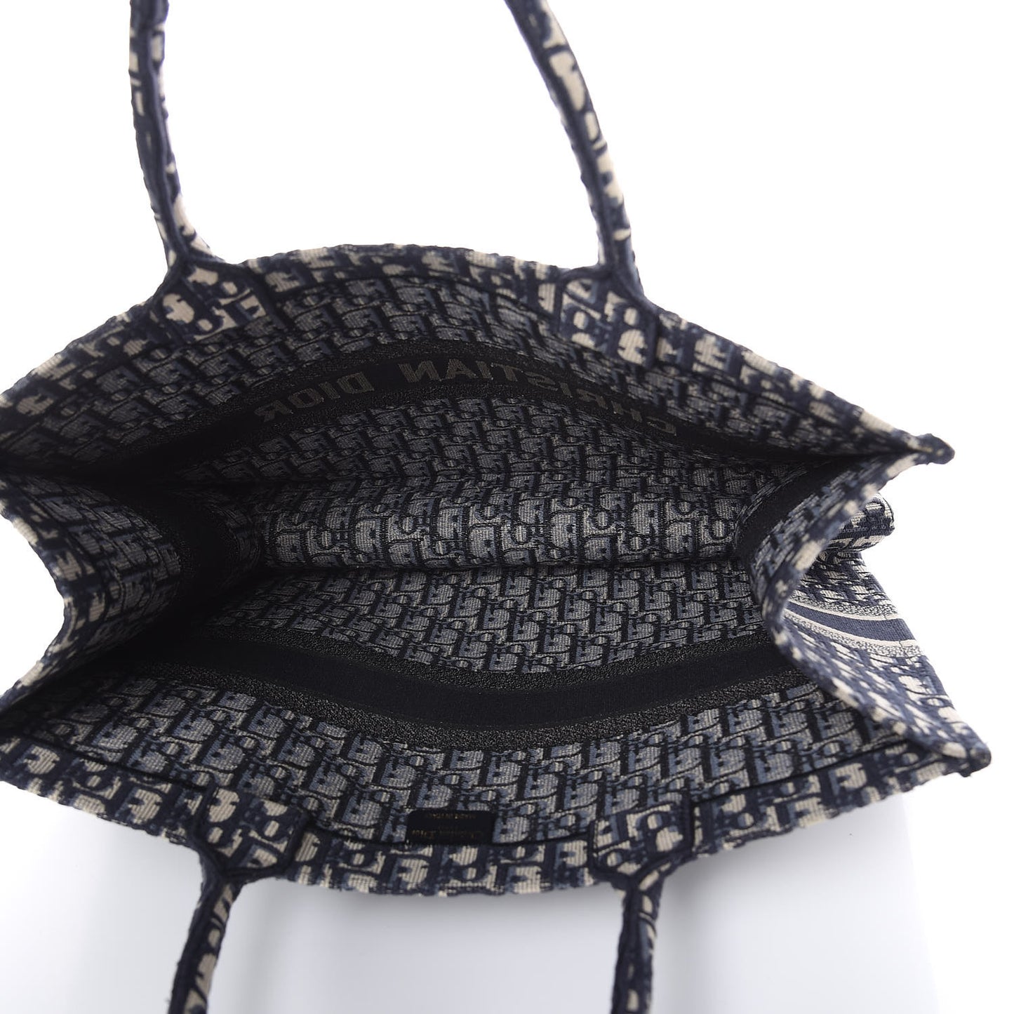 Oblique Book Tote Blue Multicolor