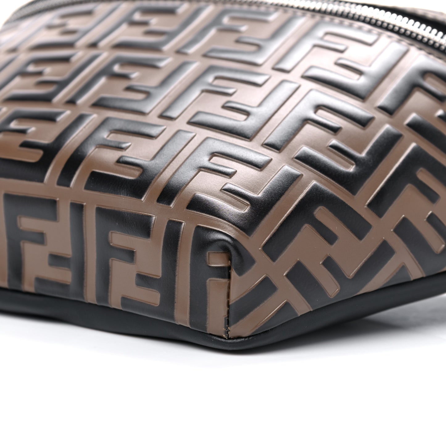 Vitello Century Bi-Color FF 1974 Embossed Belt Bag Maya Black