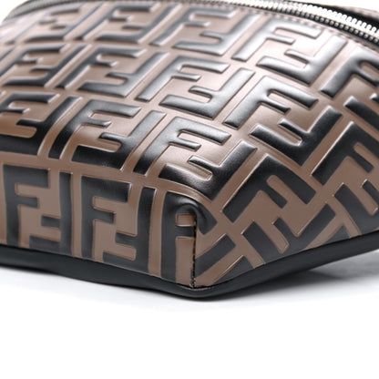 Fendi Vitello Century Bi-Color FF 1974 Embossed Belt Bag Maya Black 10 of 10