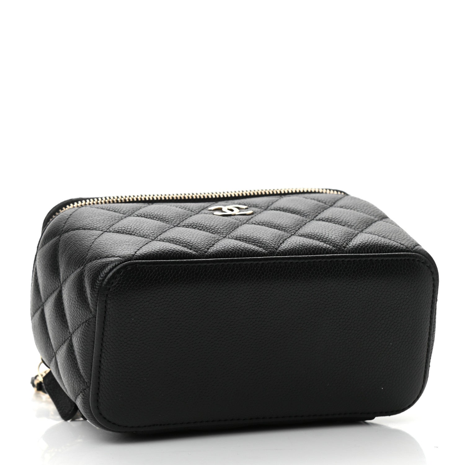 Chanel Caviar Quilted Small Vanity Case With Chain Black 4 of 11