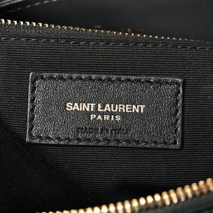 Saint Laurent Calfskin Y Quilted Monogram Medium Loulou Chain Satchel Smog 6 of 10