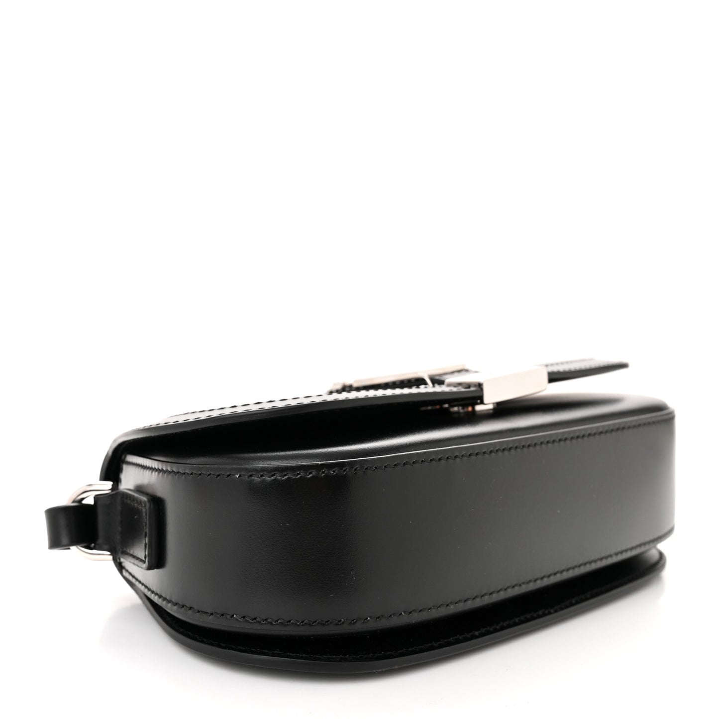 Lambskin Mini Greca Goddess Shoulder Bag Black