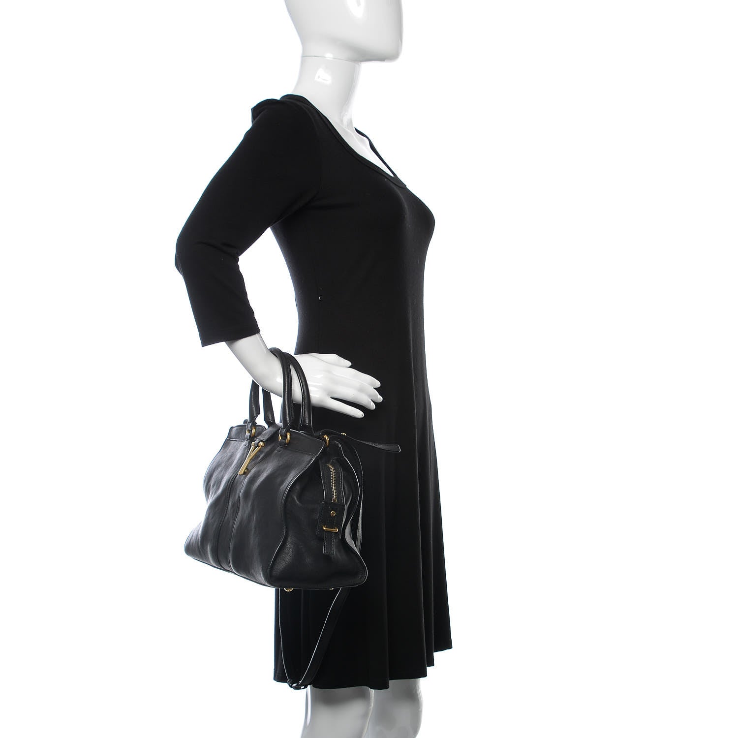 Saint Laurent Sheepskin Small Cabas ChYc Black 3 of 11