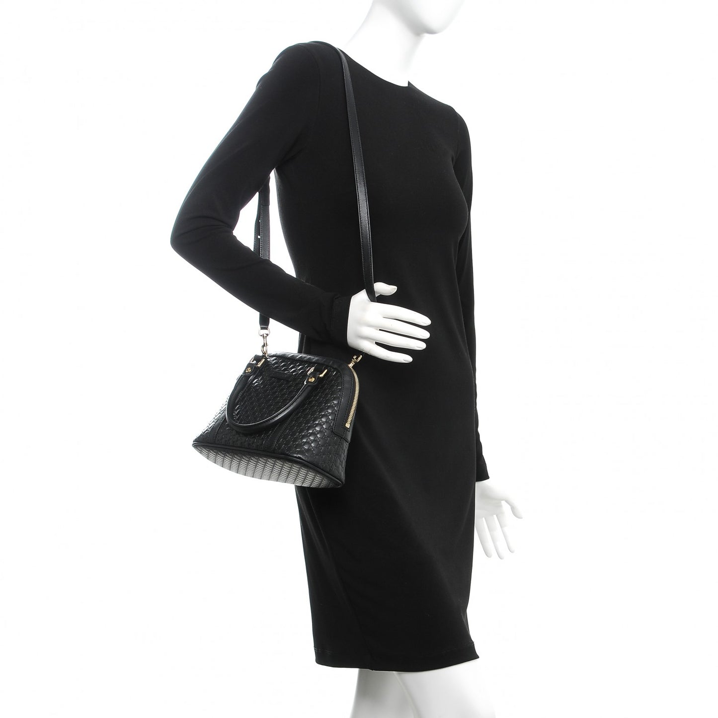 Microguccissima Mini Dome Bag Black